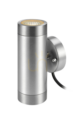 Check Outdoor Wall Light Markslojd Garden 24 Cylinder 2-Light Aluminum 108170