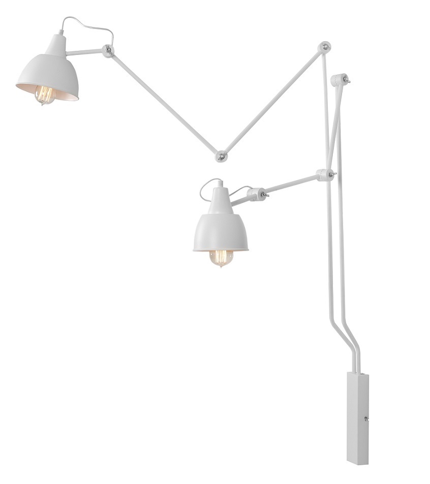 Check Aldex Aida 2 White Wall Lamp E27 Metal 814D Aldex Aida 2 White Wall Lamp E27 Metal 814D