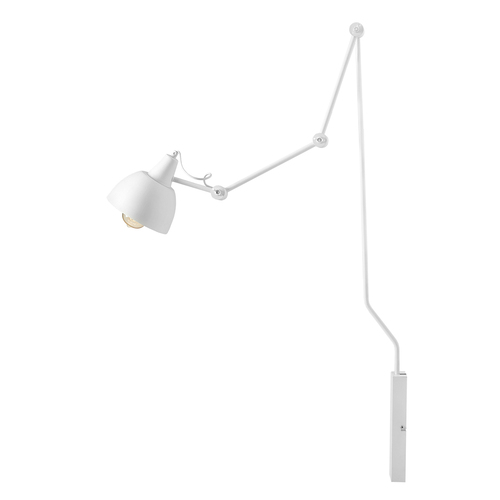 Check Aldex Aida White Metal Wall Lamp Sconce 814C1