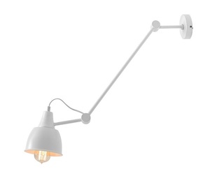Aldex Aida White ceiling light with adjustable arm, white metal, E27, 14 cm shade, 814PL_G small 0