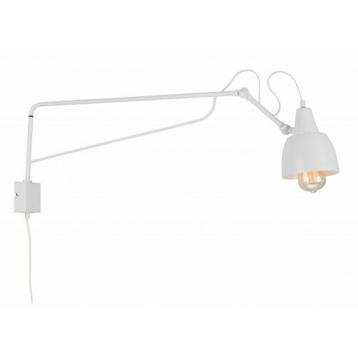 Check Wall Lamp Aldex Soho Large White Metal E27 1002C_D Wall Lamp Aldex Soho Large White Metal E27 1002C_D