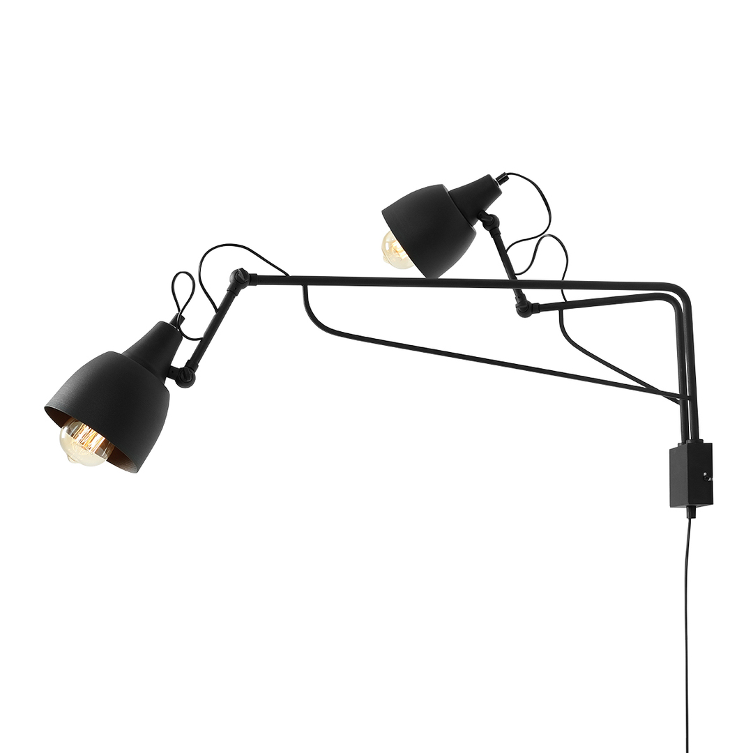 Wall Lamp Aldex Soho 2 Black Metal E27 1002D1
