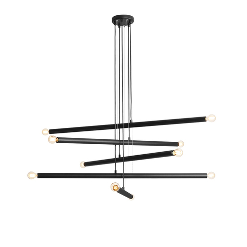 Check Aldex Tubo 10 Black Metal Pendant Light 10xE14 1072M1