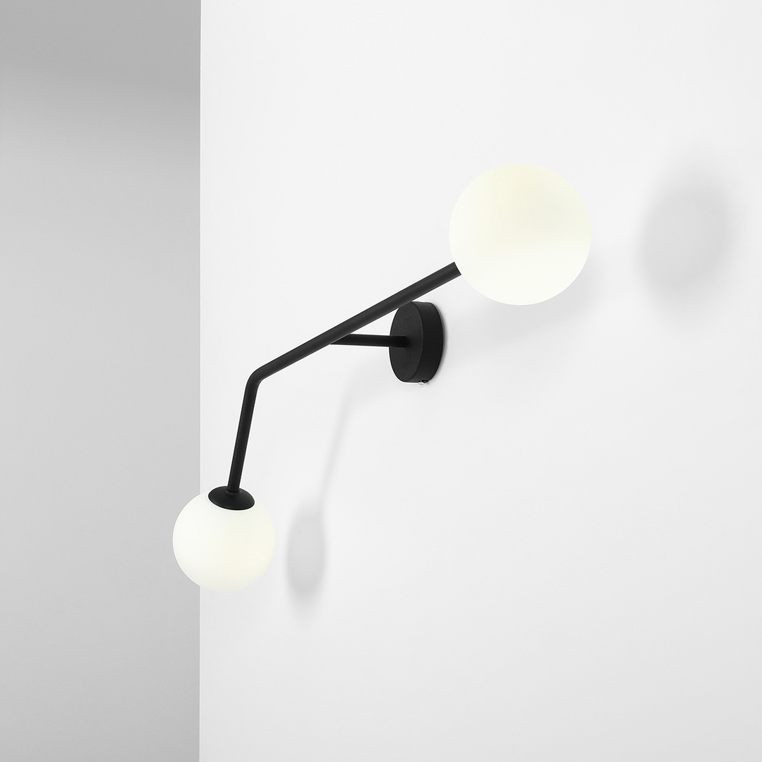 Preview Aldex Wall Lamp Pure Black Horizontal 2xE14 LED 97cm 1064D1 Aldex Wall Lamp Pure Black Horizontal 2xE14 LED 97cm 1064D1