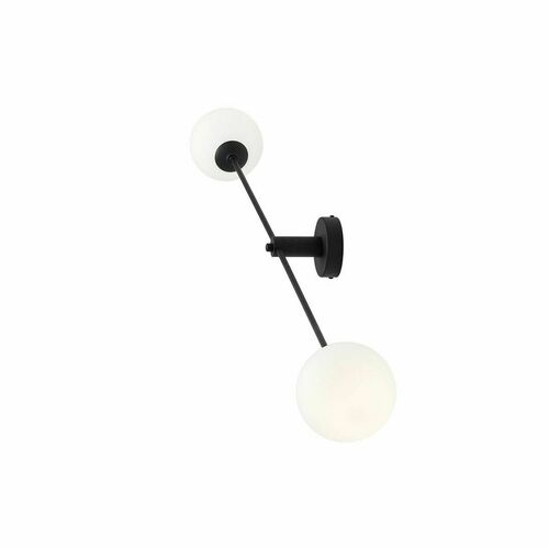 Check Wall lamp Aldex Ohio 2 Black 1081D1
