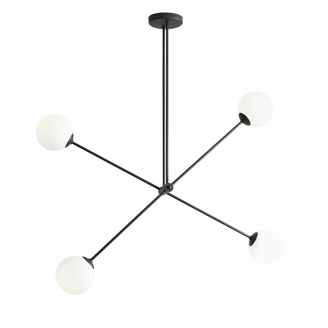 Plafon Aldex Ohio 4 Czarny 1081PL_L1
