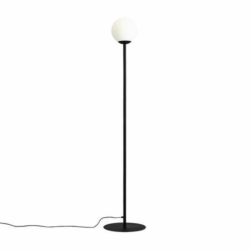 Check Aldex Standing Lamp Black Metal Glass E27 162 cm 1080A1