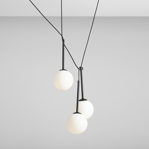 Aldex Bosso 3 Black Pendant Light Metal Glass E14 1087E_1 small 3