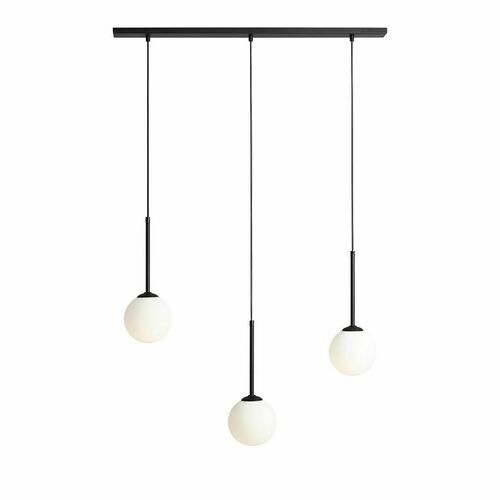 Check Aldex Bosso 3 Black Pendant Light Metal Glass E14 1087E_1