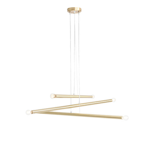 Check Aldex Tubo 6 Brass Pendant Light 1072K40