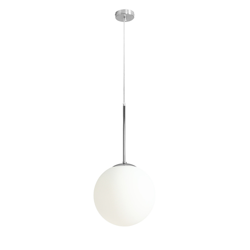 Check Aldex Bosso Medium Chrome Pendant Light 30cm E27 1087G4