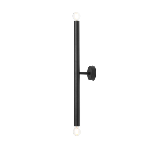 Check Aldex Tubo 2 Black S Wall Lamp E14 Metal 60cm 1072D1_S