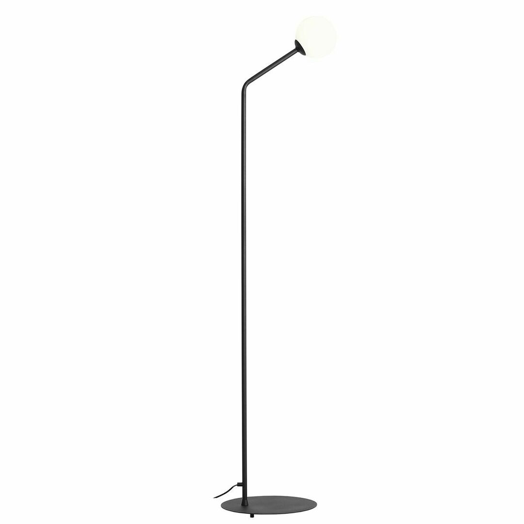 Standing Lamp Aldex Black Metal Glass 164 cm E14 1064A1