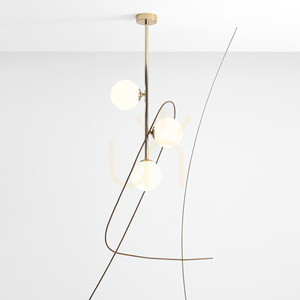 Aldex Libra 3 Gold ceiling light, 3 × E14, 1094PL_E30 small 1