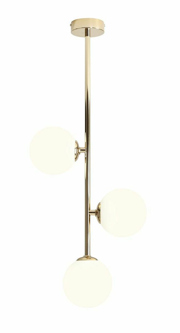Plafon Aldex Libra 3 Gold LED E14 Metal Szklany 1094PL_E30