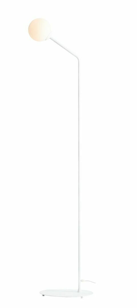 Standing Lamp Aldex White Metal Glass 164 cm E14 1064A