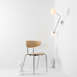 Aldex Pure Chrome Vertical Wall Light 2xE14 Metal Glass 1064D4_2 small 1