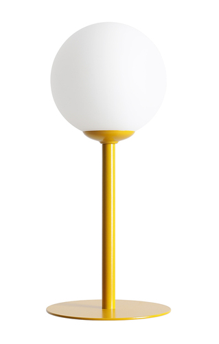 Check Aldex Desk Lamp Mustard Metal Glass E14 35 cm 1080B14