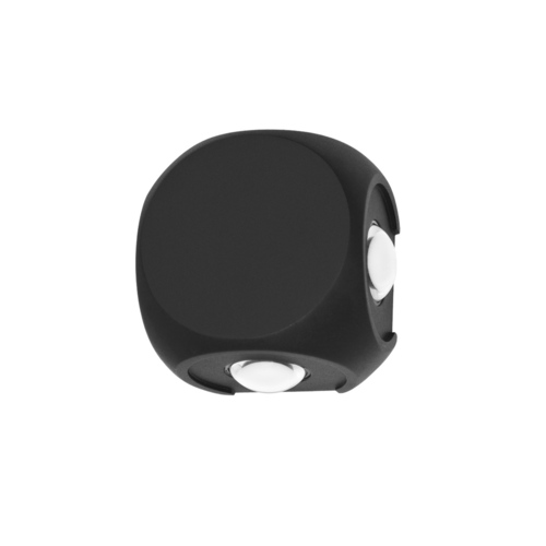 Check Outdoor Wall Lamp Italux Black LED 4W 4000K IP54 PL-461