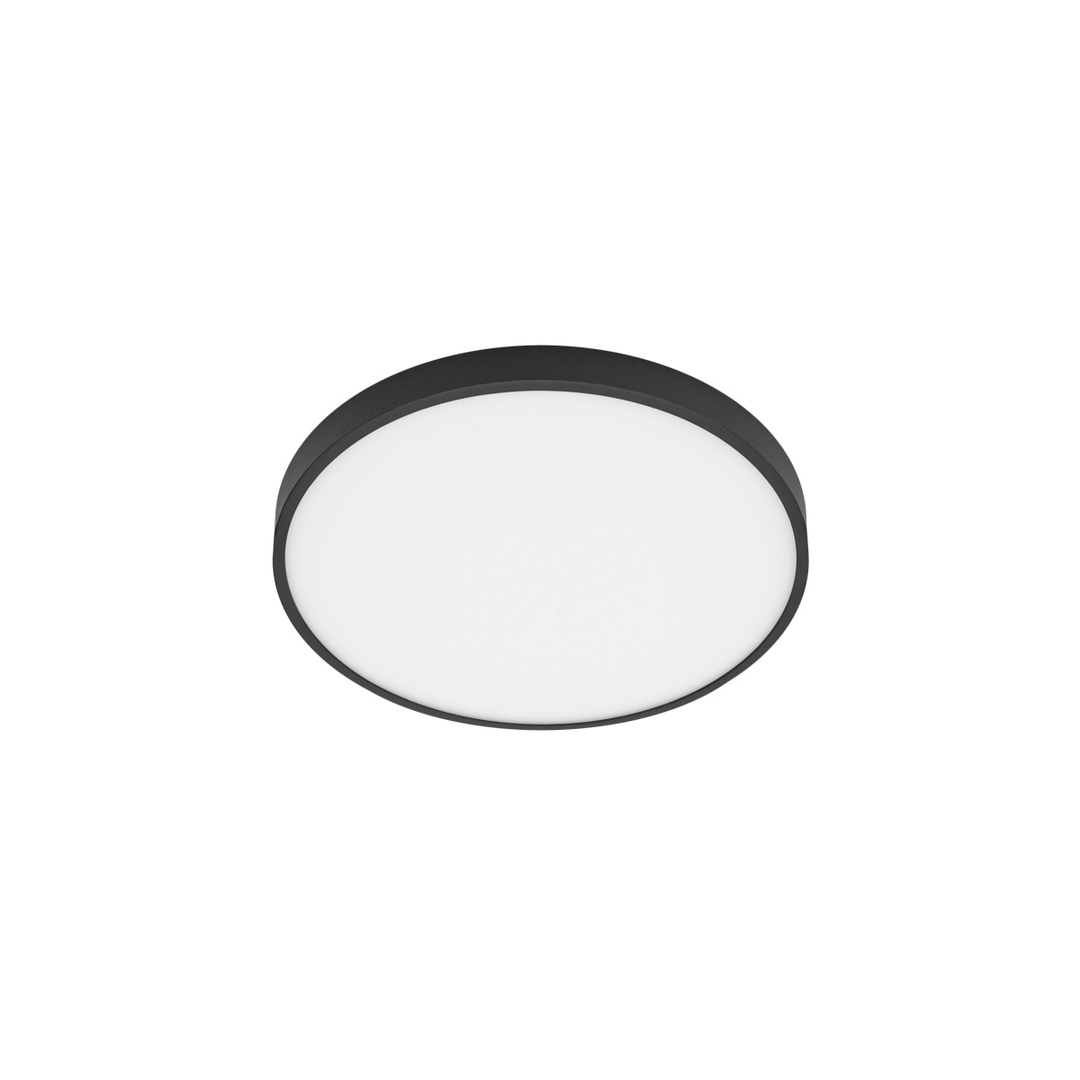 Italux Plafond LED Black 30W 3000K Ø28 cm Riberio PLF-75689-BK-3K