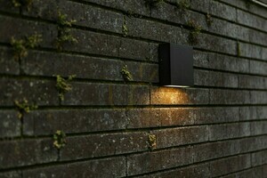 Outdoor Wall Lamp Lutec Gemini XF Black LED 9.2W 3000K IP54 5104002012 small 1