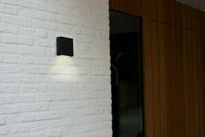 Outdoor Wall Lamp Lutec Gemini XF Black LED 9.2W 3000K IP54 5104002012 small 3