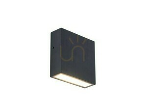 Outdoor Wall Lamp Lutec Gemini XF Black LED 9.2W 3000K IP54 5104002012 small 0