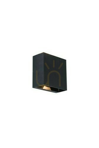 Check Outdoor Wall Lamp Lutec Gemini Black LED 10W 400lm 3000K 5104003012