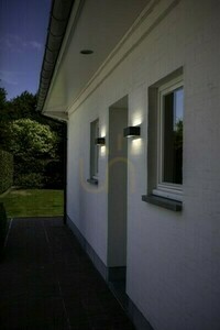 Outdoor Wall Light Lutec GEMINI 5189112012 Black LED 15 W Aluminium small 2