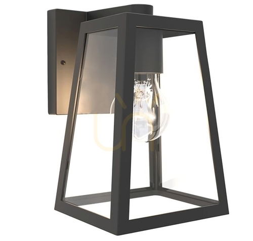 Check Outdoor Wall Lamp Lutec FIA Black Aluminum 1-Light 5290903012