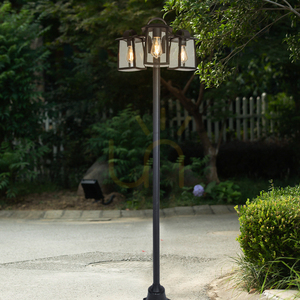 Outdoor Light Post Lutec Kelsey Black 3-Light Aluminum 191 cm 7273606012 small 1