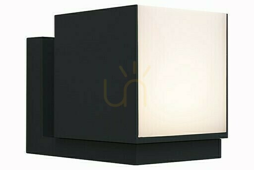 Outdoor Wall Lamp Lutec CUBA LED 12W Black Aluminum 5193803012