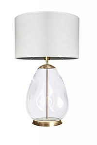 STORM L Transparent Handmade Table Lamp - Famlight small 0