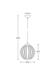 Arran optic Gray Famlight E27 60W stainless steel pendant ceiling lamp small 1