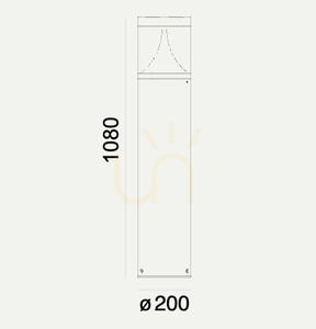 Egersund 1280 Aluminum 9006 Norlys Lighting Post small 10