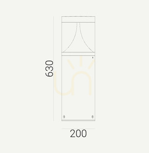 EGERSUND 1285GR 20.3W 63cm light post - graphite - NORLYS 6 EGERSUND 1285GR 20.3W 63cm light post - graphite - NORLYS small 6