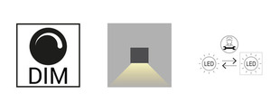 Outdoor wall lamp ASKER Big 1302 Graphite 7016 5.2W 3000K Norlys small 2