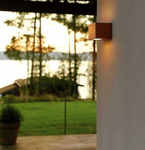 Asker Big 1305 Aluminum 9006 Norlys outdoor wall lamp. small 6