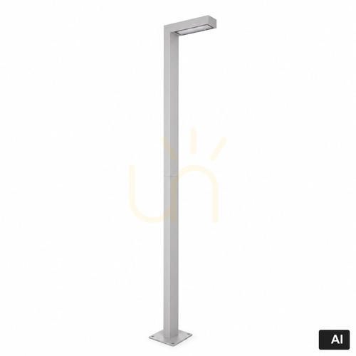 Check Aluminium NORLYS ASKER 1360AL outdoor pole light LED 12 W 1128 lm 3000 K IP65 216 cm