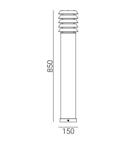 Check Light Post ALTA 85cm 1440GA E27 Galvanized Norlys.