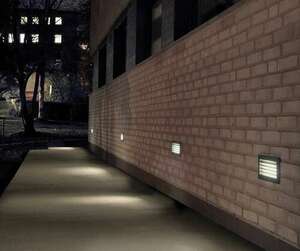 GRIMSTAD 1547Al E14 Aluminum RAL-9006 recessed outdoor luminaire - NORLYS small 3