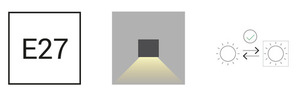 ASKER Big 1717 galvanized E27 outdoor wall lamp Norlys small 4