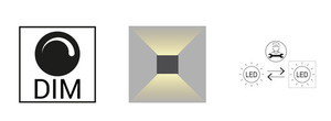 Norlys Asker 1726AL aluminium outdoor wall light, LED 5.4 W 3000 K small 5