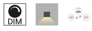 Outdoor wall lamp ASKER Small Pro 1726GR graphite RAL-7016 5,4W 3000K - NORLYS small 6