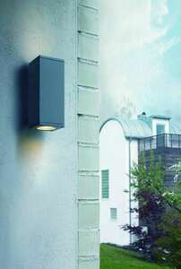 Outdoor wall lamp Sandvik Down 1740 Graphite 7016 Norlys small 3
