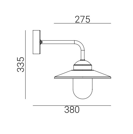 Check VANSBRO 1920 GALVANIZED E27 LED 9W NORLYS