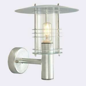 Stockholm 280 outdoor wall lamp galvanized E27 Norlys small 0