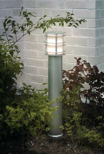 Check Norlys Stockholm 288GA E27 bollard light, 85 cm, hot-dip galvanised steel