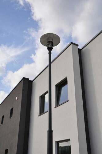 Check Pole-top luminaire VISBY 577GR 27W 3000K graphite RAL 7016 - NORLYS