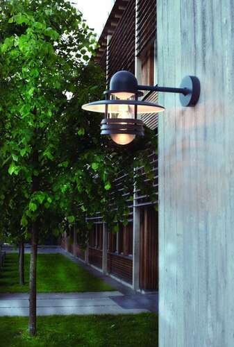 Check Outdoor wall lamp HELSINKI 886GR E27 Graphite 7016 Norlys.